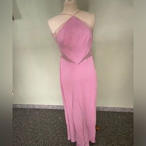 Gorgeous pink gown.